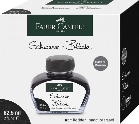 Faber-Castell 148700 Ink Glass for Writing Instruments with Converter Black