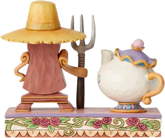 Disney Traditions Figurine, Beauty and Beast, Cogsworth & Mrs Potts - Image 3