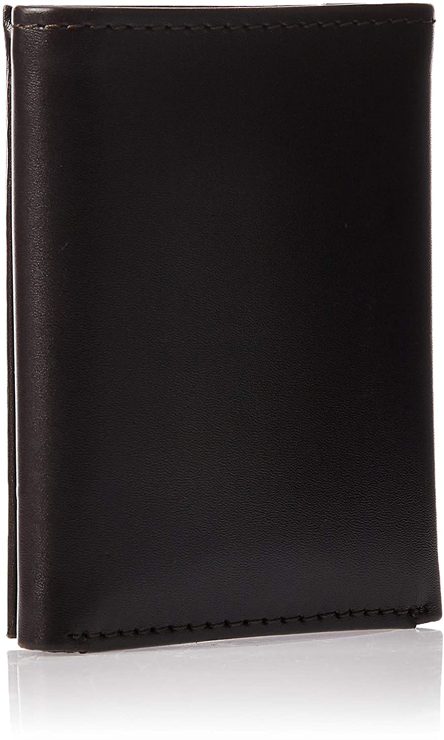 Tommy Hilfiger Men's Genuine Leather Slim Trifold Wallet with ID Window, Brown, One Size - Image 2