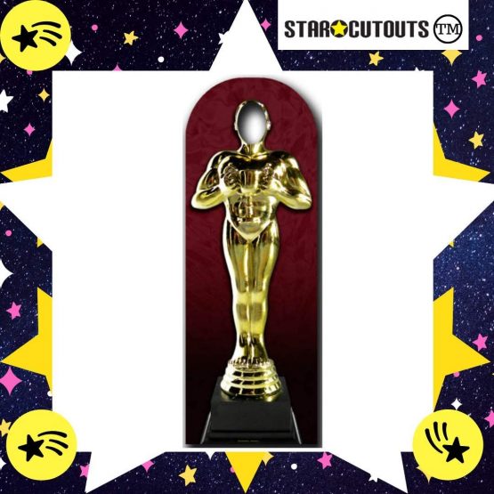 STAR CUTOUTS SC1422 A Gold Standee Lifesize Cardboard Cutout Stand in Perfect for Awards, VIP and Hollywood Parties and Events, Multicolour - Image 3