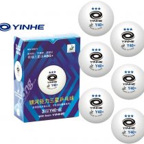 YINHE Table Tennis Balls Y40+ 3 Star ABS Professional - Pack of 6 - White - ITTF Approved Competition approved Ping Pong Balls