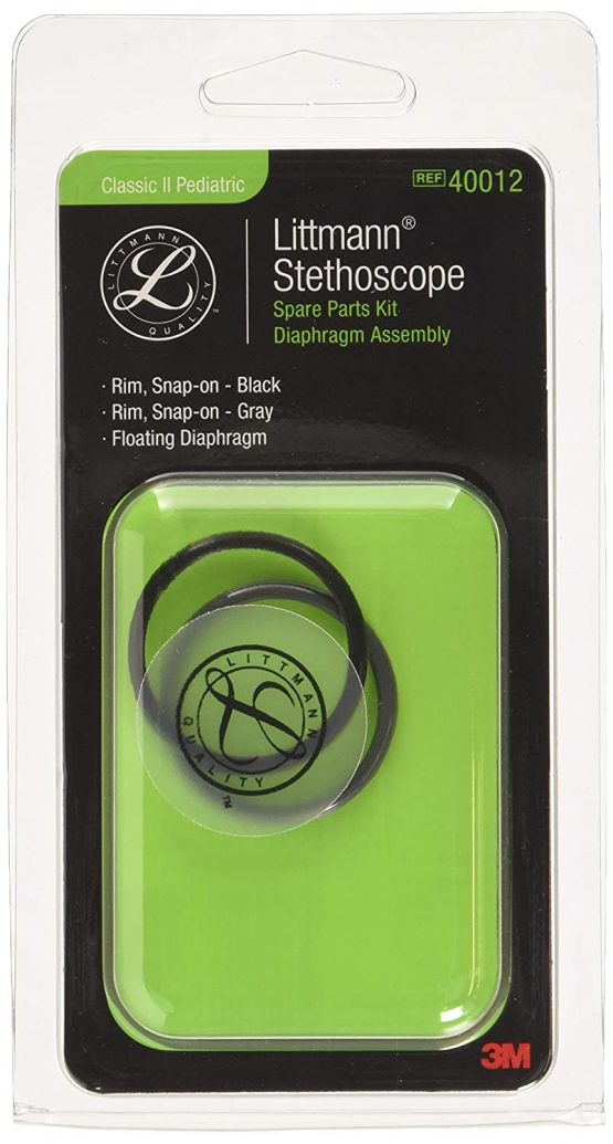 3M Littmann stethoscope spare part set, Classic II children's membrane with rings, 40012