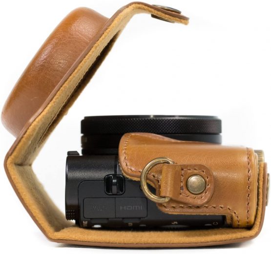 MegaGear Ever Ready Leather Camera Case Compatible with Sony Cyber-Shot DSC-RX100 VI, DSC-RX100 V, DSC-RX100 IV, DSC-RX100 III - Image 3