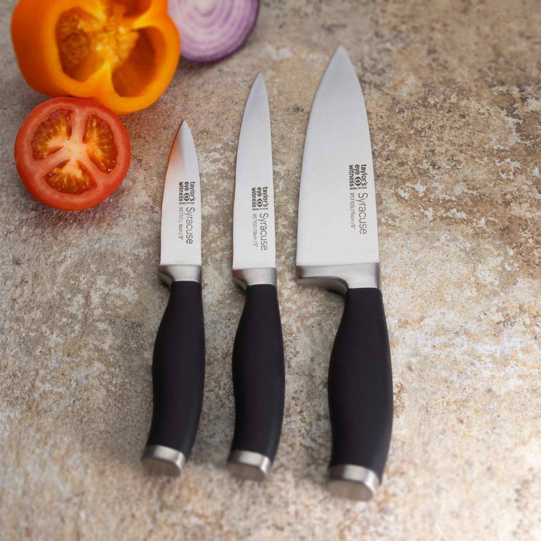 Taylors Eye Witness Syracuse Kitchen Knife 3pce Set, Paring 9cm/3.5” - Image 2