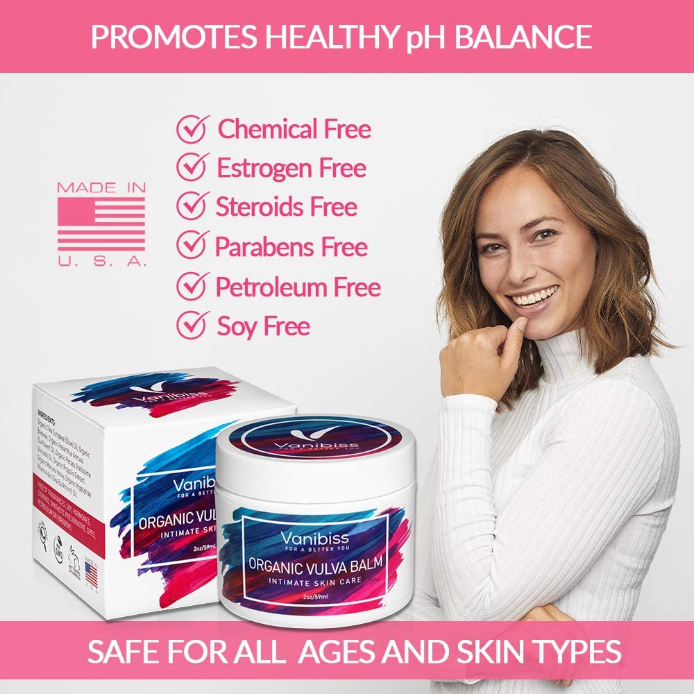 Vanibiss Natural Organic Vulva Balm, Vulvar Cream & Vaginal Moisturizer for Dryness Itching, Chafing, and Burning - Image 4