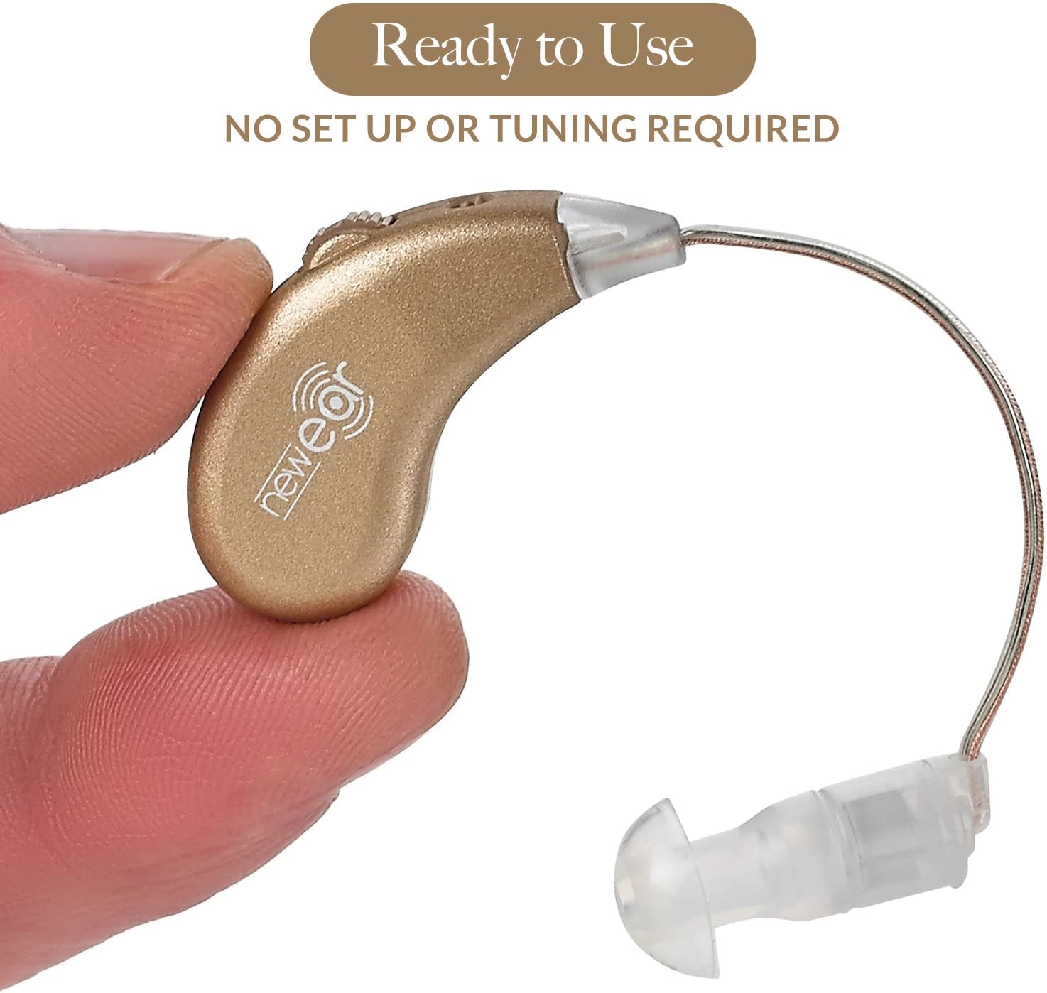 Digital Hearing Enhancer Rechargeable BTE Personal Sound Pair with