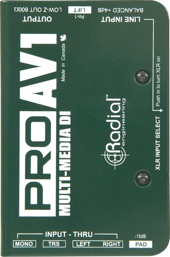 Radial Pro-AV1 Multi Media Passive DI Box
