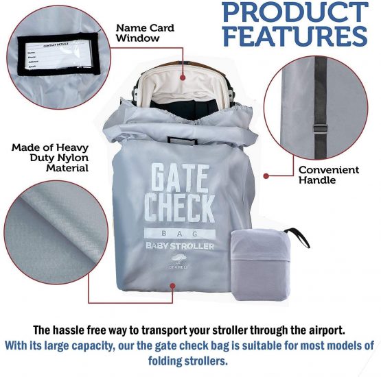 Bramble - Waterproof Baby Buggy Travel Bag for Easy Airplane Gate Check in - Image 2