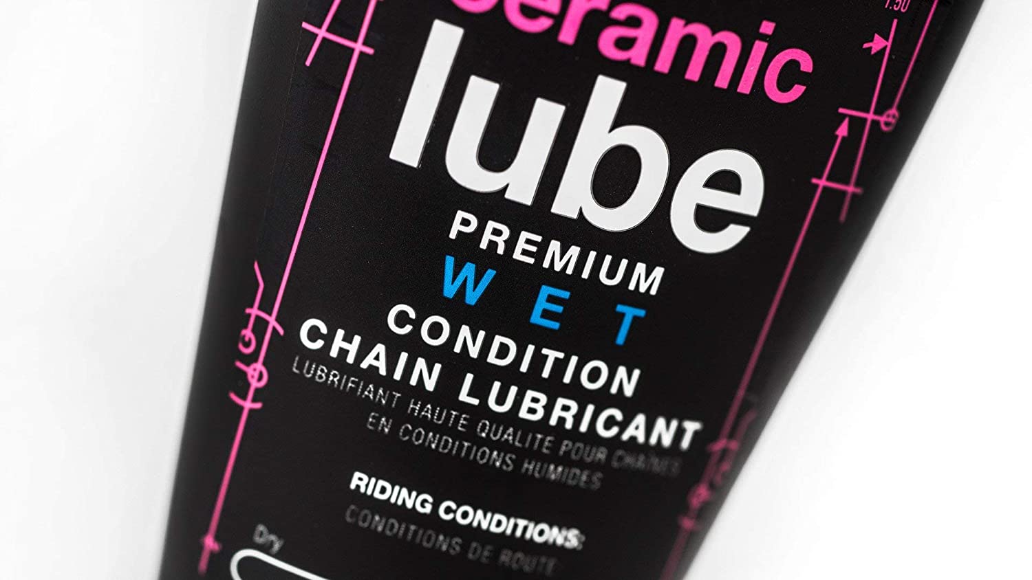 Muc-Off C3 Wet Chain Lube - Ultra Durable Ceramic Bike Chain Oil with UV Dye - Long-Lasting Lubricant for Wet & Muddy Conditions - 50ml - Image 3
