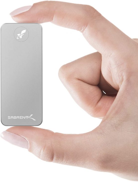 Sabrent 1TB Rocket Nano External Aluminum SSD (silver) (SB-1TB-NANO) - Image 2