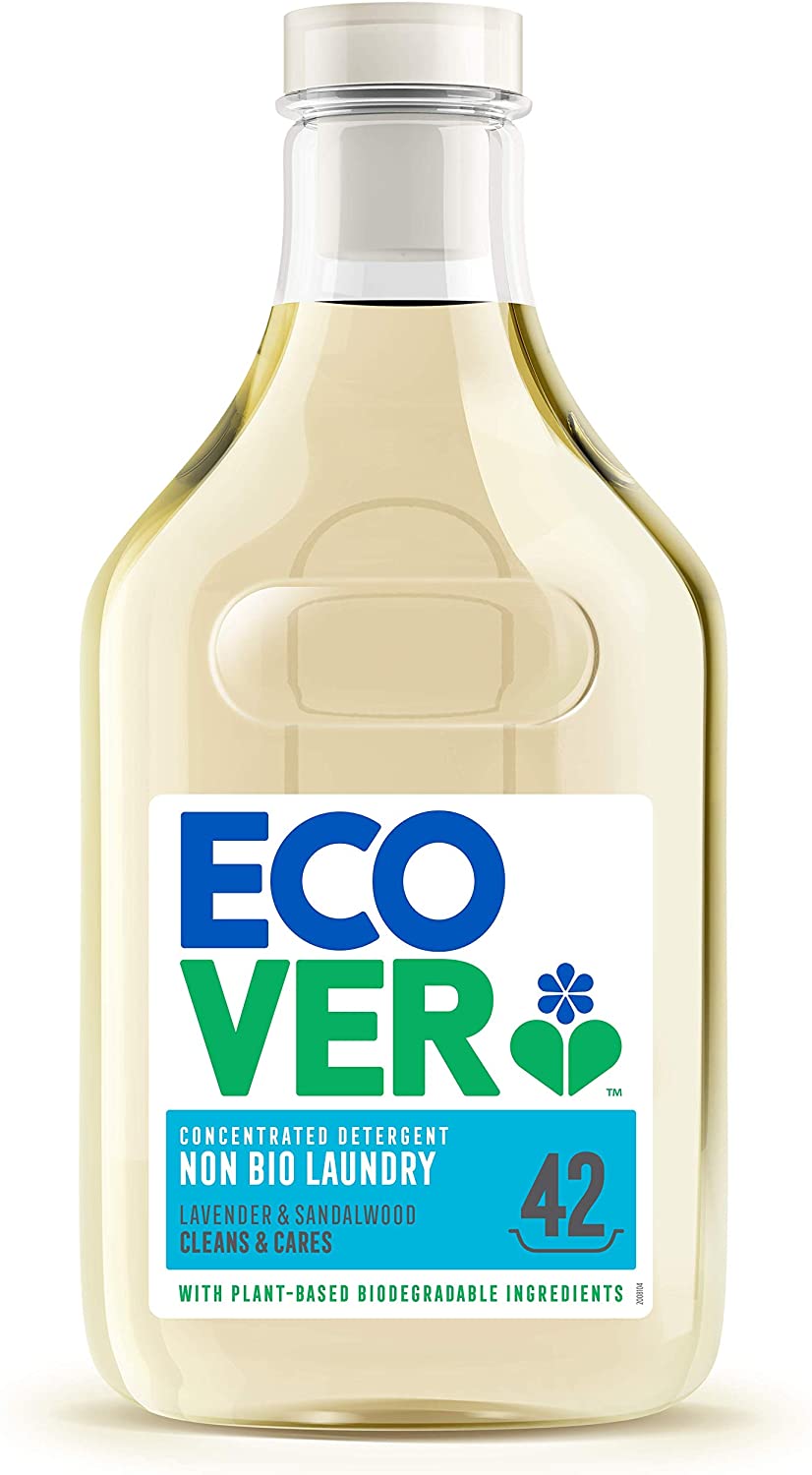 Ecover Laundry Liquid Non Bio Concentrate Lavender & Sandalwood 1.5L, 1.5 l (Pack of 1)