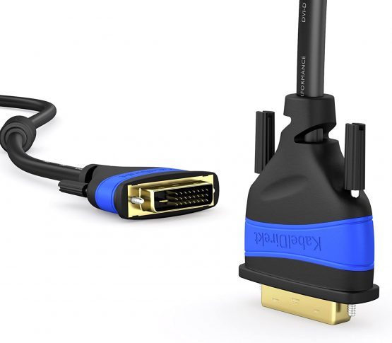 KabelDirekt – 7.5m Dual-Link DVI Cable (DVI-D 24+1, 1080p Full HD 3D) TOP Series - Image 4