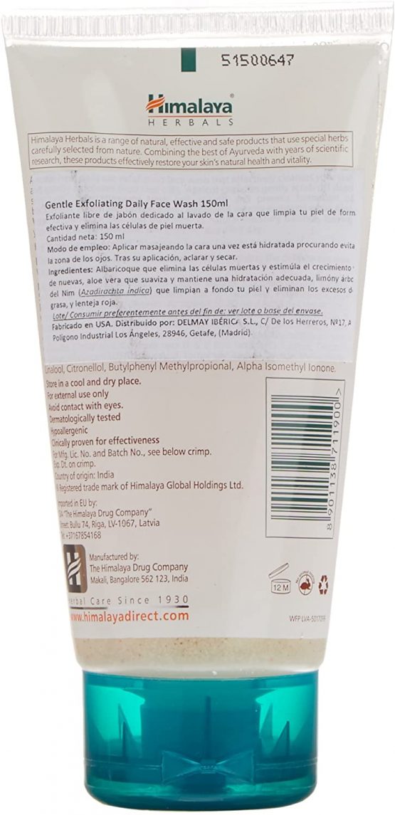 Himalaya Gentle Exfoliating Daily Face Wash, all skin types 150 ml - Image 2