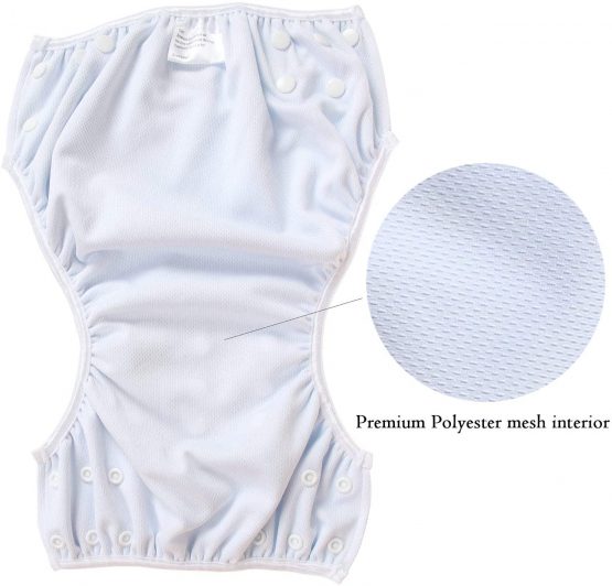 Teamoy Reusable Swim Nappy(2 Packs) for Baby Boys& Girls, Comfortable, Washable and Adjustable, Ideal for Swimming Lessons/Holiday, Polar Bear + Animal - Image 3