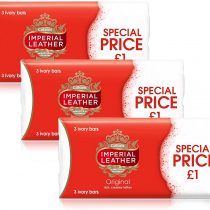 9 x CUSSONS IMPERIAL LEATHER ORIGINAL SOAP BAR 100g - 3 MULTIPACK 3 x 100g
