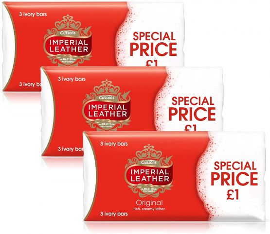 9 x CUSSONS IMPERIAL LEATHER ORIGINAL SOAP BAR 100g - 3 MULTIPACK 3 x 100g