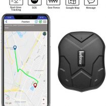 TKSTAR Mini Waterproof Tracking Device with Powerful Magnet Long Standby GPS Tracker Locator for Kids Seniors Pets Cars (Magnet GPS)