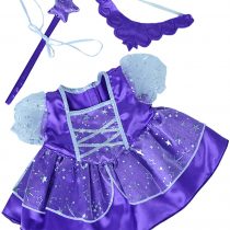 Purple Fairy Princess with Tiara & Wand / Clothes to fit Build a Bear / Bear Factory Bears