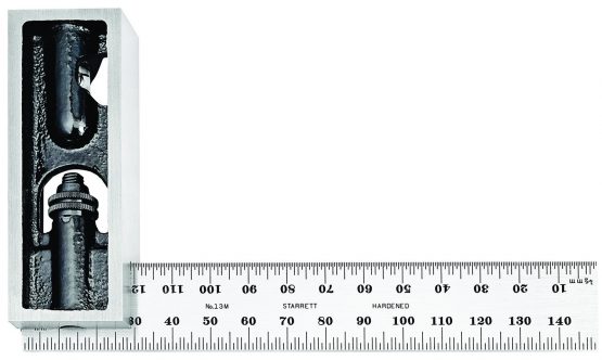 Starrett 13MC Millimetre Reading Double Square With Graduated Blade, 150 mm Size