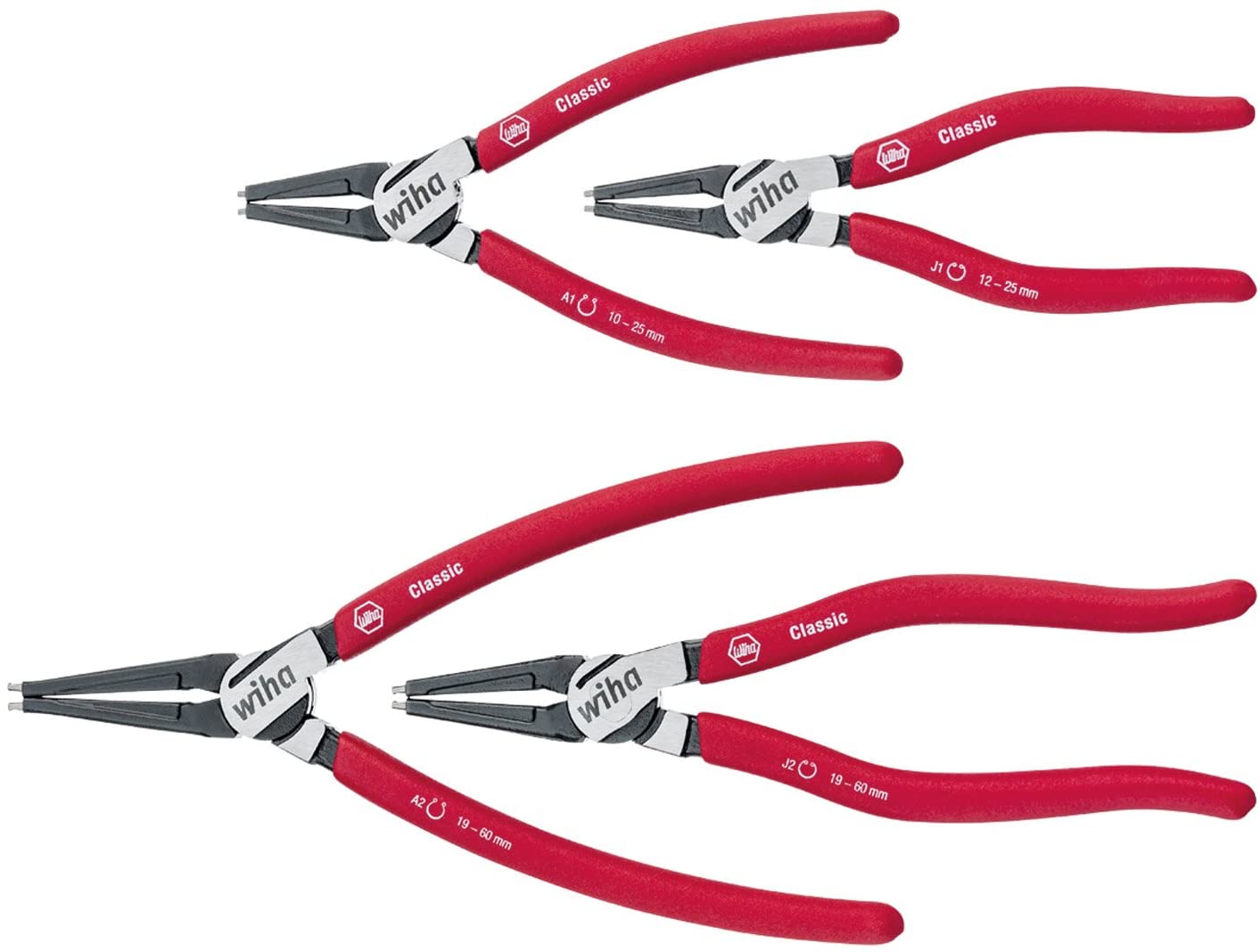 Tangenset Basic Circlip, 4-delig, Red