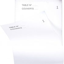 Exacompta 96203e Hotel Vertical Format Pack of 10 Blocks Master with 50 Sheets 17 x 9.6 cm [