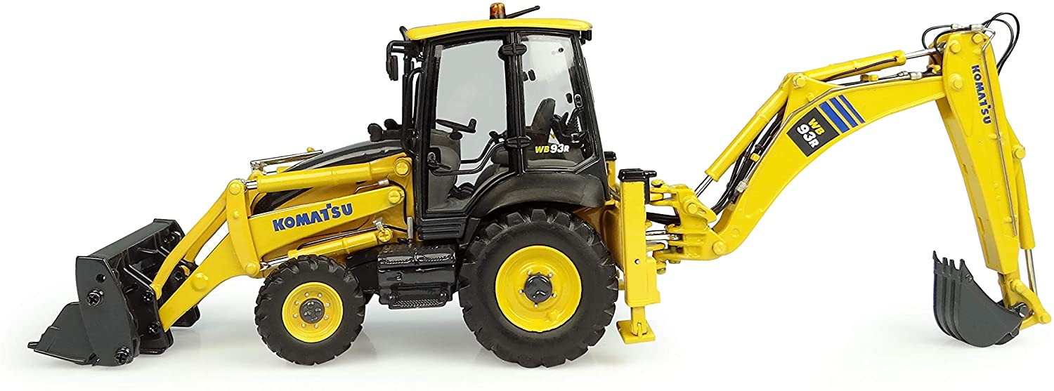Universal Hobbies- Komatsu WB93R-8, UH8142, Yellow