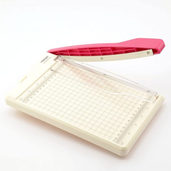 Vaessen Creative Guillotine Paper Cutter, White/Pink, 6 x 8.5 inches - Image 4