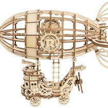 ROBOTIME Wooden Puzzle 3D Jigsaw Mechanical Model Construction Toys Gift for Kids 14 Years Old and Up (Airship)