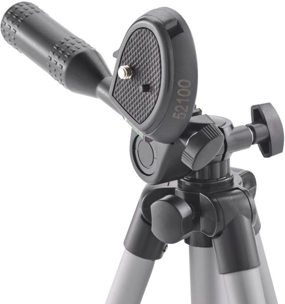 Cullmann 52100 Alpha 1000 Kit Tripod 41-inch silver with bag and 3-Way-Head Compact Travelpod Lightweight 1.06 lbs with max. load 2.2 lbs for camera compact DSLR CSC BRIDGE DV Camcorder from Canon Nikon Sony e.g. Canon EOS 200D 800D Nikon 3400 5600 - Image 3