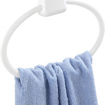 Wenko 17945100 Pure Plastic Towel Ring, 27.5 x 2.5 x 22 cm, White