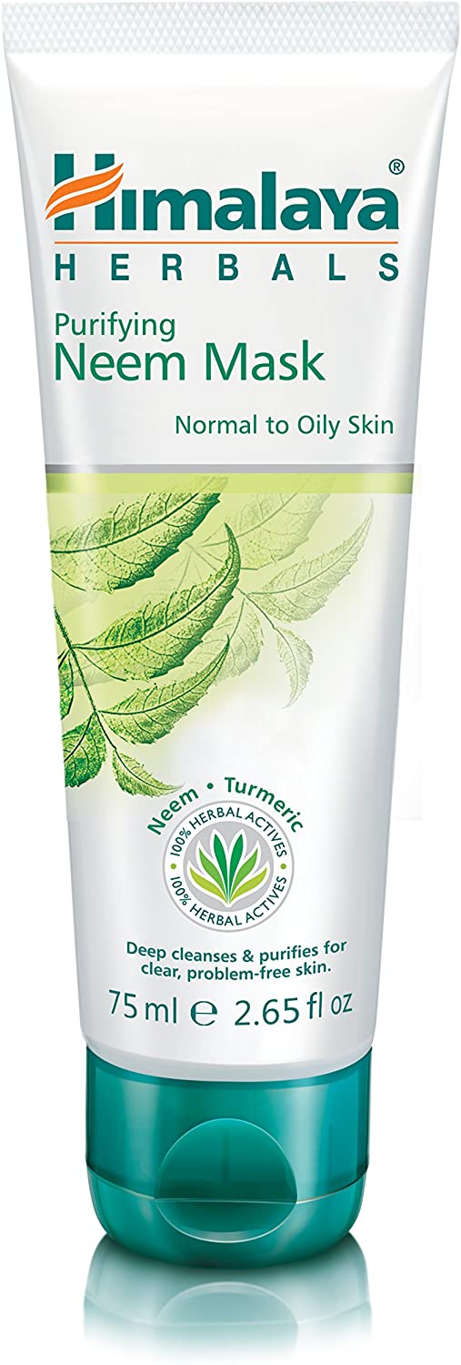 Himalaya Purifying Neem Mask with the Goodness of Neem & Turmeric Best Suited for Normal to Oily Skin -75ml