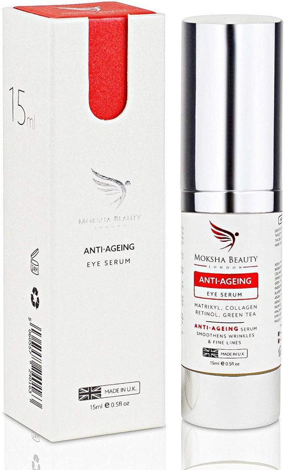 Anti Aging Eye Serum with Hyaluronic Acid [ Made In U.K ] Anti