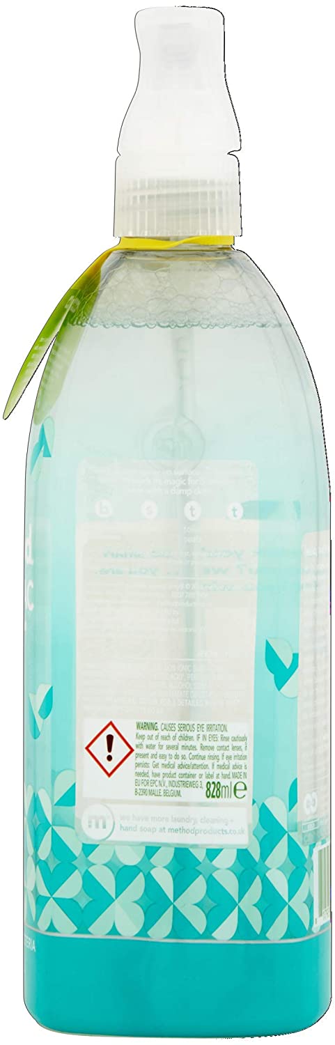 Method Antibacterial Spray Refill, Bathroom Cleaner, Powerful Formula Kills 99.9% of Bacteria, Water Mint Scent, Pack of 1, 1 x 828 ml - Image 2