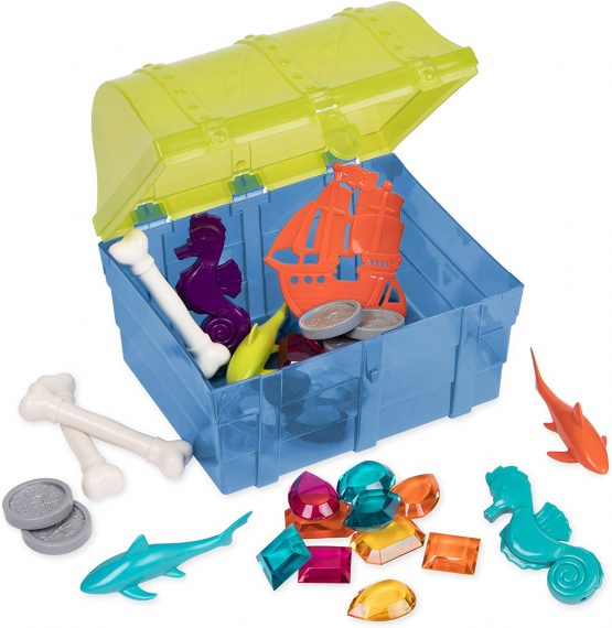 Battat Battat – Pirate Diving Set – Assortment of 27 Pool Toys in a Storage Treasure Hunt Pool Game for Kids (28 Pcs) - Image 2