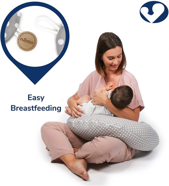 Niimo Pregnancy Pillow for Sleeping XXL Multifunctional Cushion for Nursing Breastfeeding Baby and Maternity Full Body Pillow Pregnant Women 100% Cotton Pillowcase Removable (JUNGLE) - Image 3