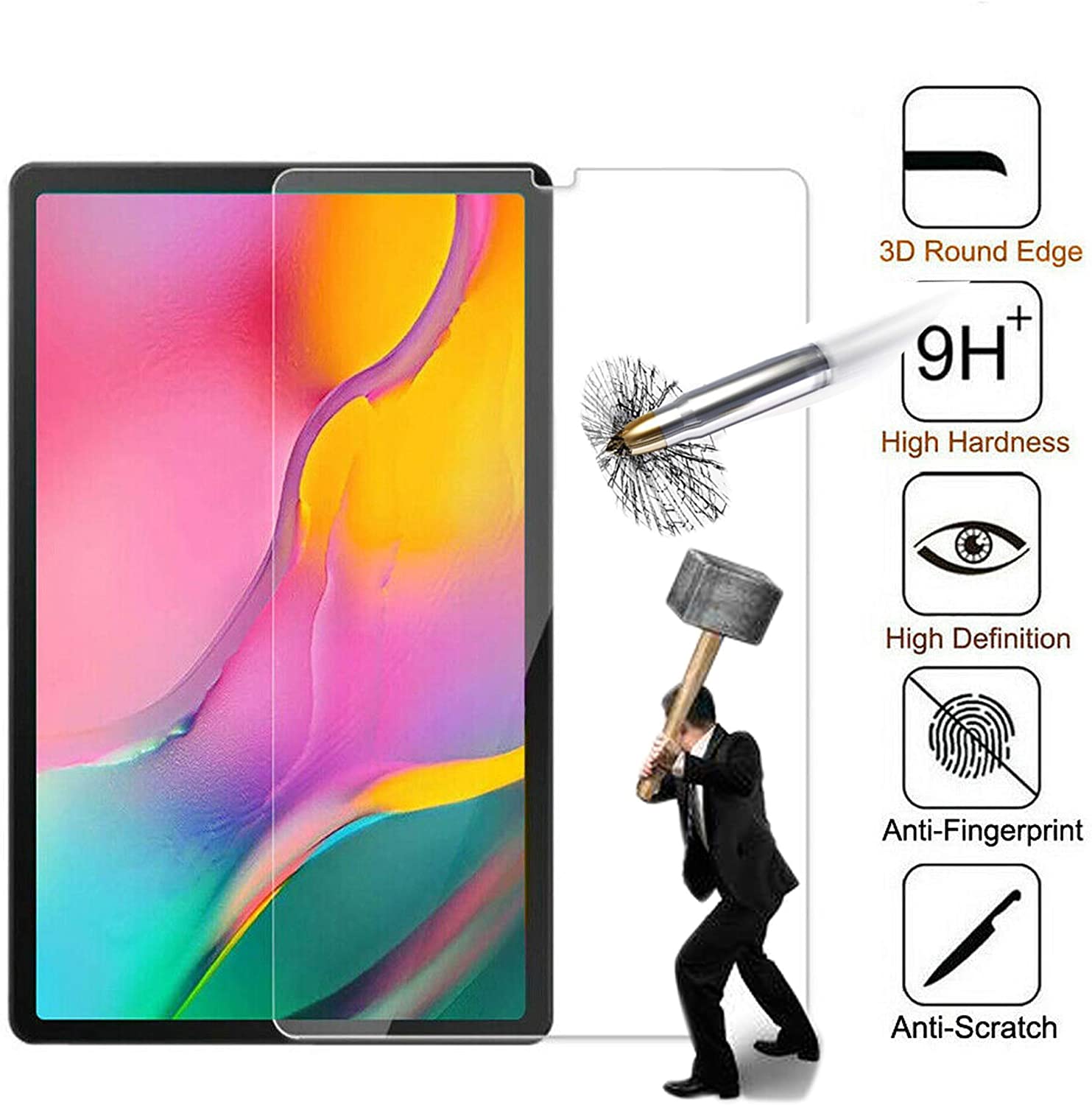 Mobile Stuff Samsung Galaxy Tab A T515/T510 10.1 2019 Screen Protector - Image 3