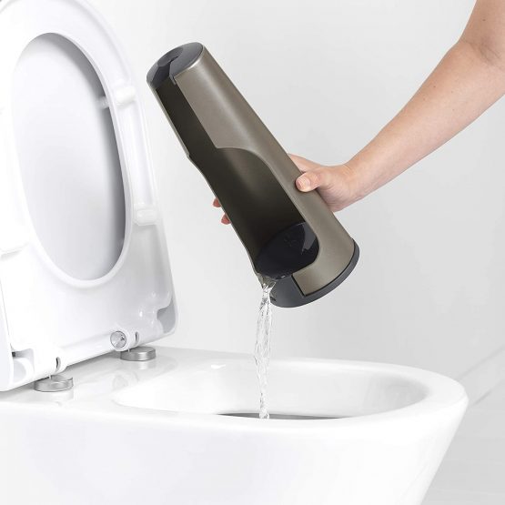Brabantia Toilet Brush and Holder (Platinum) Corrosion Resistant, Easy Clean Bathroom Accessory Set - Image 3