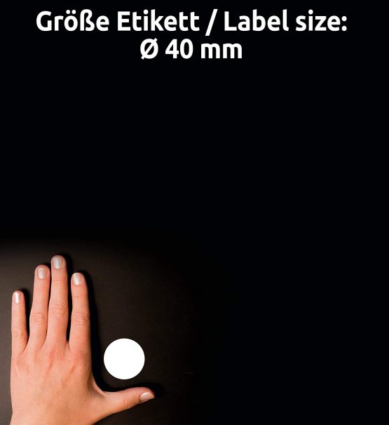 Avery Anti-Tamper Label - Laser - L6112 - Printer Labels (White, Laser, Ø40mm) - Image 2