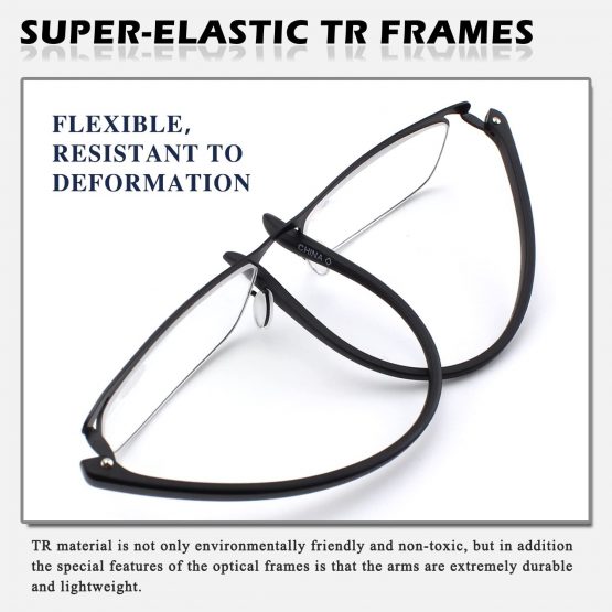 CGID Anti-Blue Light Reading Glasses, Computer Readers with TR90 Frame for Men and Women,QKX001 - Image 2