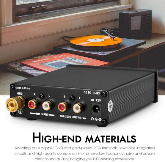 Nobsound HiFi MM Phono Stage Preamp RIAA Record Player Preamplifier Turntable Amplifier - Image 4