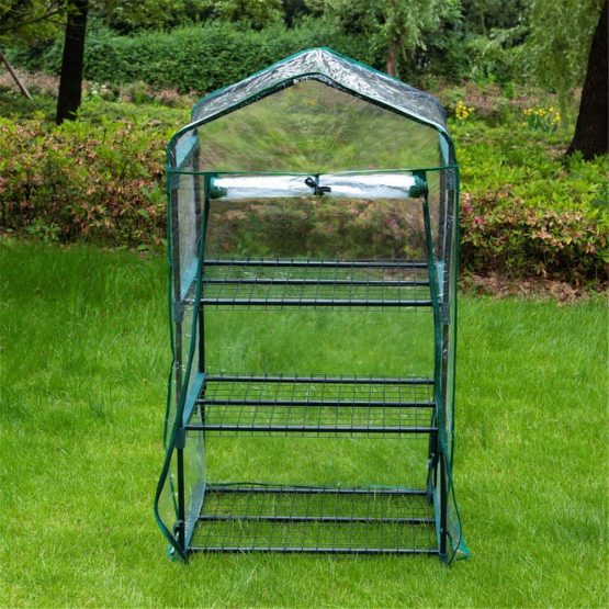 VKTY 3-Tier Plant Greenhouse Cover Clear Plastic Mini Greenhouse Replacement Cover Pvc Plant Cover Fit For 3-Tier Frame Outdoor Plant Flower Garden Accessories (No Frame) - Image 4