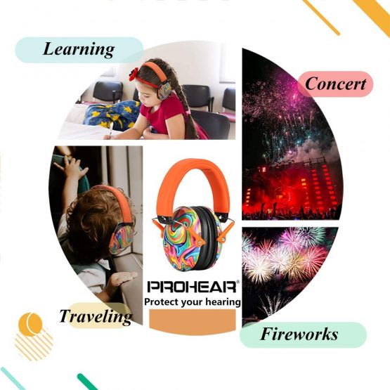 PROHEAR 032 Kids Ear Defenders, Upgraded Hearing Protection for Autistic Toddlers Have Sensory Issues,Children Adjustable Safety Earmuff, Ideal for Firework, Concert, Study - Image 4