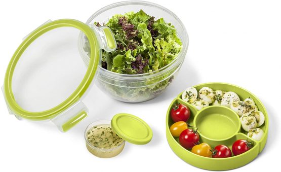 Emsa Clip & Go Box - Plastic – Green, Plastic, grün, 16.7 x 16.7 x 9.5 cm - Image 2