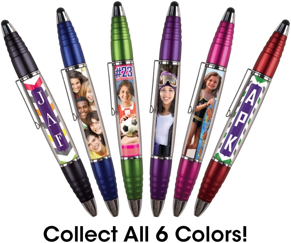 PixStylus 2 in 1 Personalized Pen and Stylus Combo - DIY - Just Insert a Photo or Create Your Own Custom Insert Online - Violet/Purple - Image 2