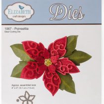 Elizabeth Craft Designs Elizabeth Craft Metal Die Poinsettia, Acrylic, Multicolour, 21.33x13.71x0.25 cm