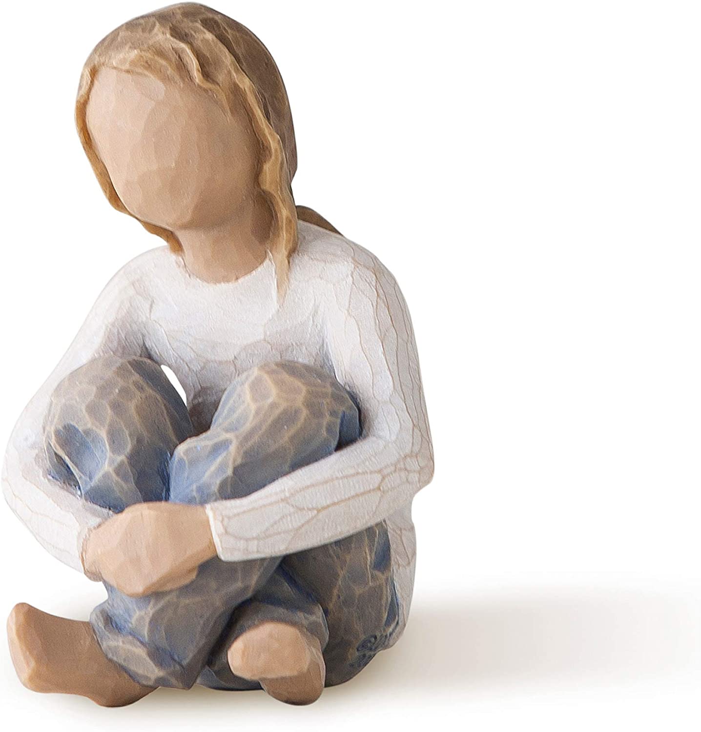 Willow Tree Spirited Child Figurine, Blue, 4.1 x 2.9