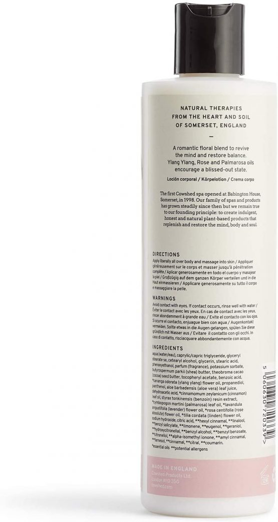Cowshed Indulge Blissful Rose, Lavender & Ylang Body Lotion, 300 ml - Image 2
