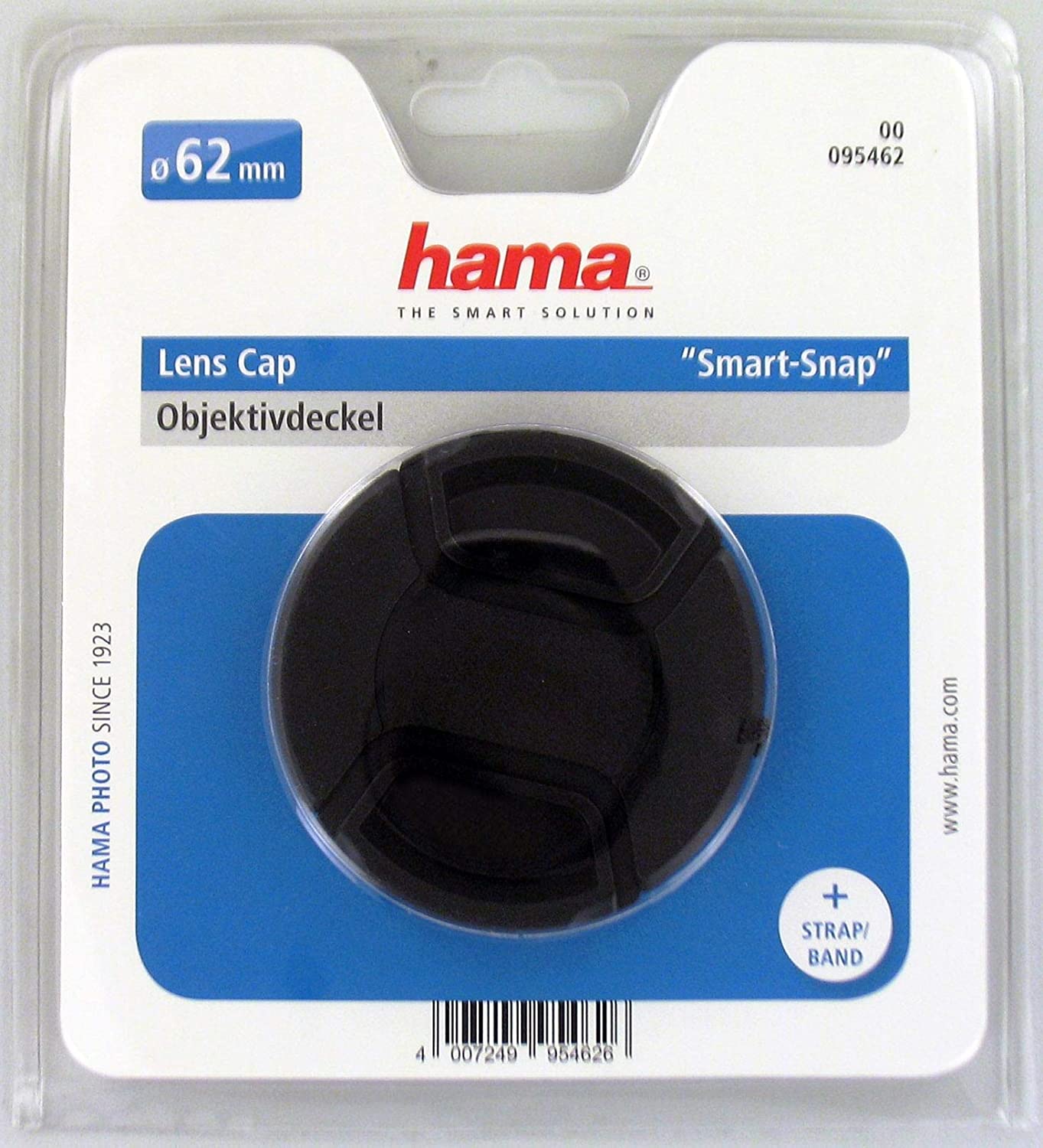 Hama 62mm Smart-Snap Lens Cap,00095462 - Black - Image 3