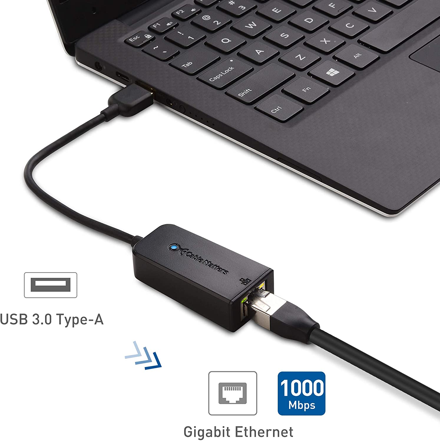 Cable Matters USB 3.0 to Gigabit Ethernet Adapter, USB to Ethernet Adapter 10/100/1000Mbps - Image 4