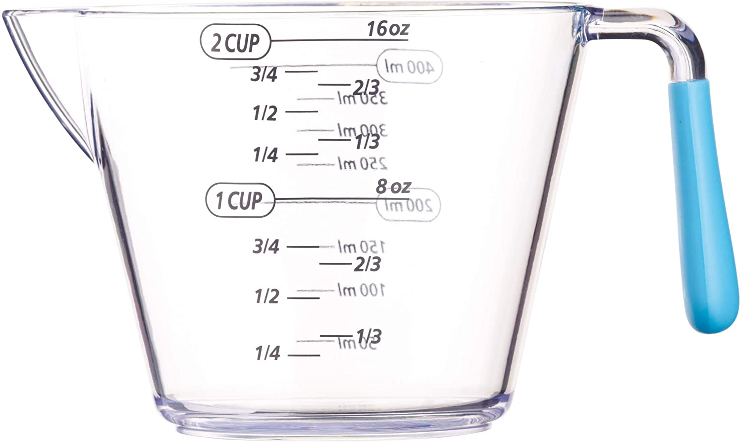 Colourworks CWMJUGSETBLU KitchenCraft 3 Piece Measuring Jug Set - Blue, 18.0 x 10.4 x 16.0 cm - Image 4